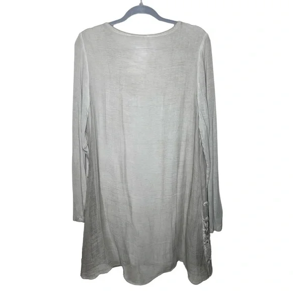 Soft Surroundings Silk Beaux Arts Tunic & Cami Large - Picture 4 of 15